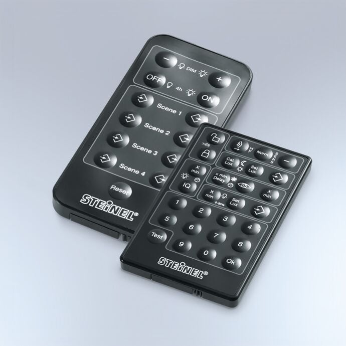 Optional RC6 KNX and RC7 KNX remotes; sold separately and not included with the detector.