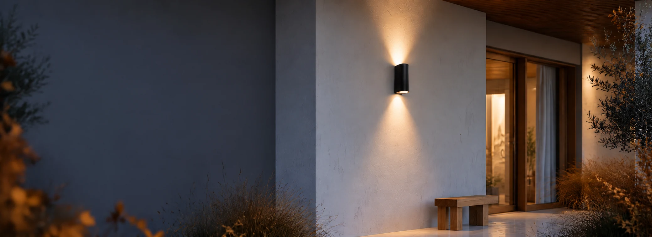 FARO ESTELA — āra sienas lampa uz augšu un leju
